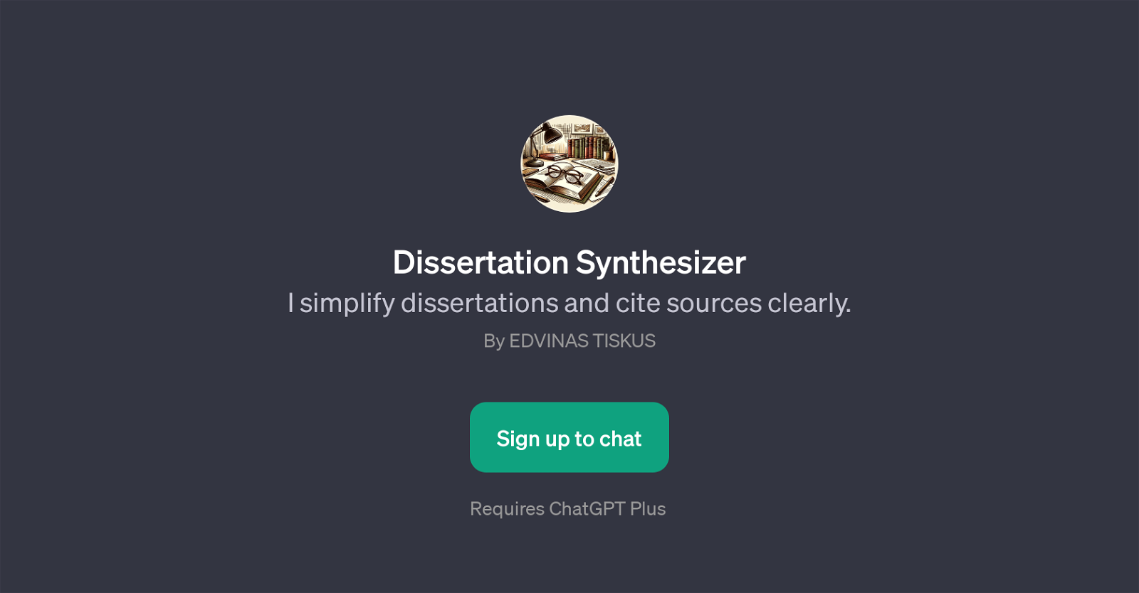 Dissertation Synthesizer website