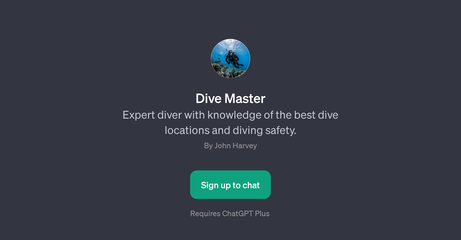 Dive Master website