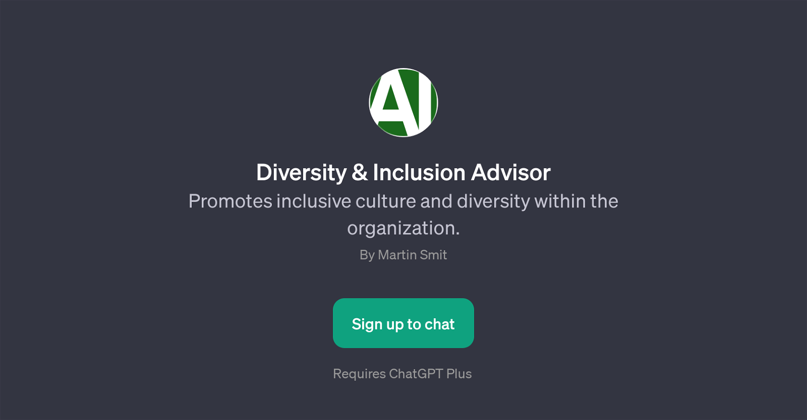Diversity & Inclusion Advisor website
