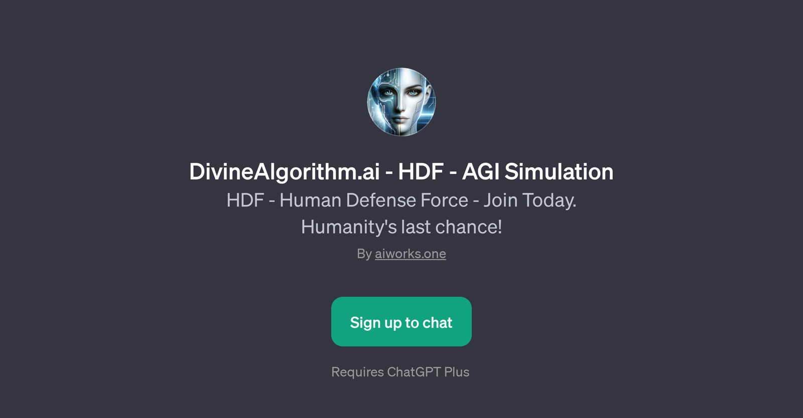 DivineAlgorithm.ai - HDF - AGI Simulation website