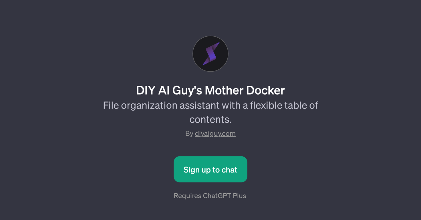 DIY AI Guy's Mother Docker website