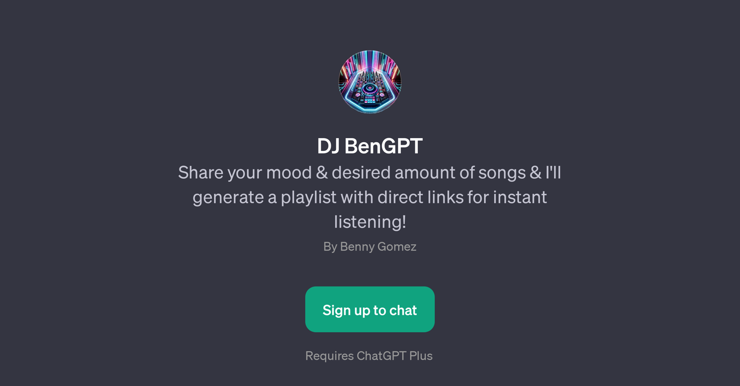 DJ BenGPT website
