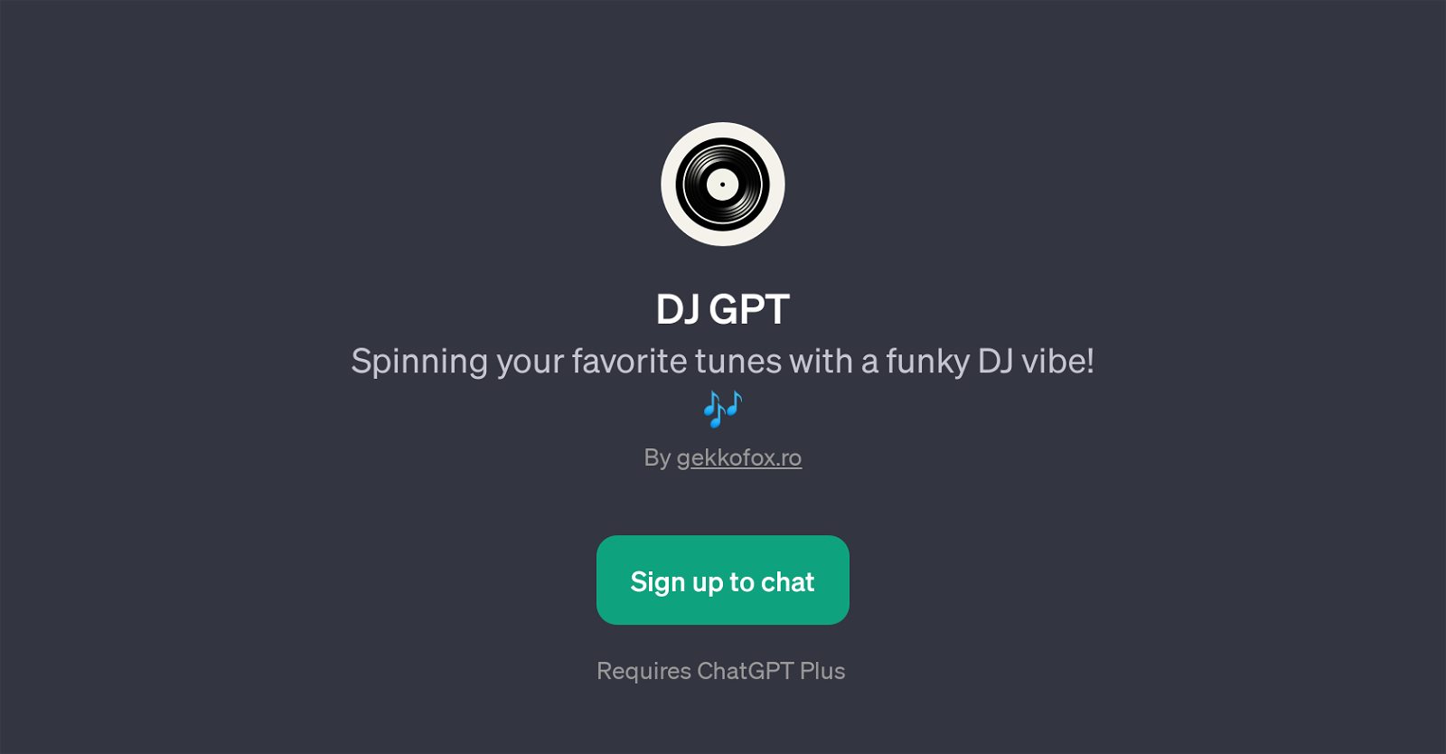 DJ GPT website