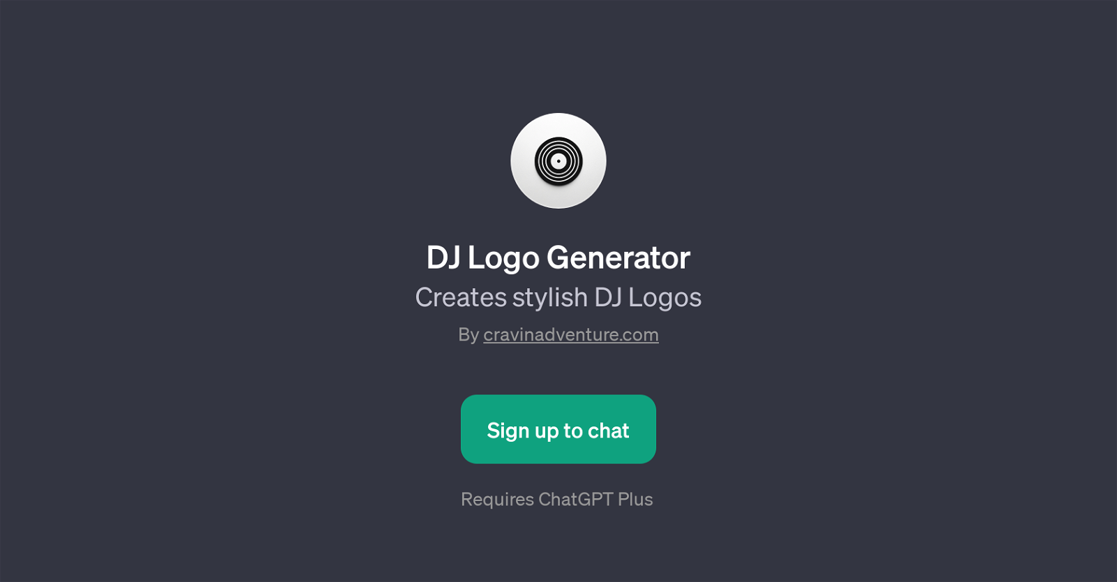 DJ Logo Generator website