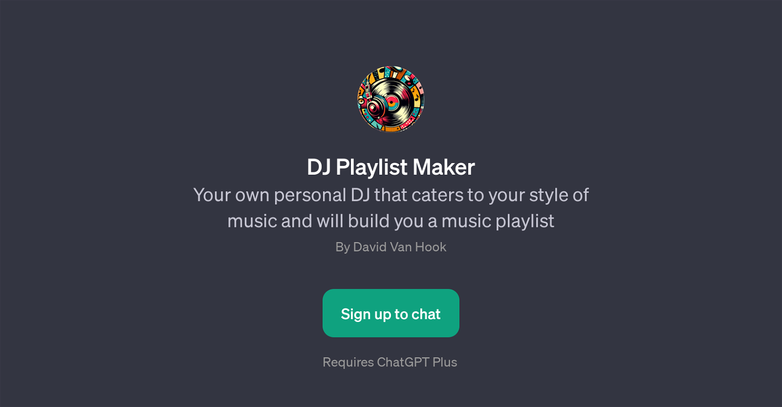 DJ Playlist Maker website