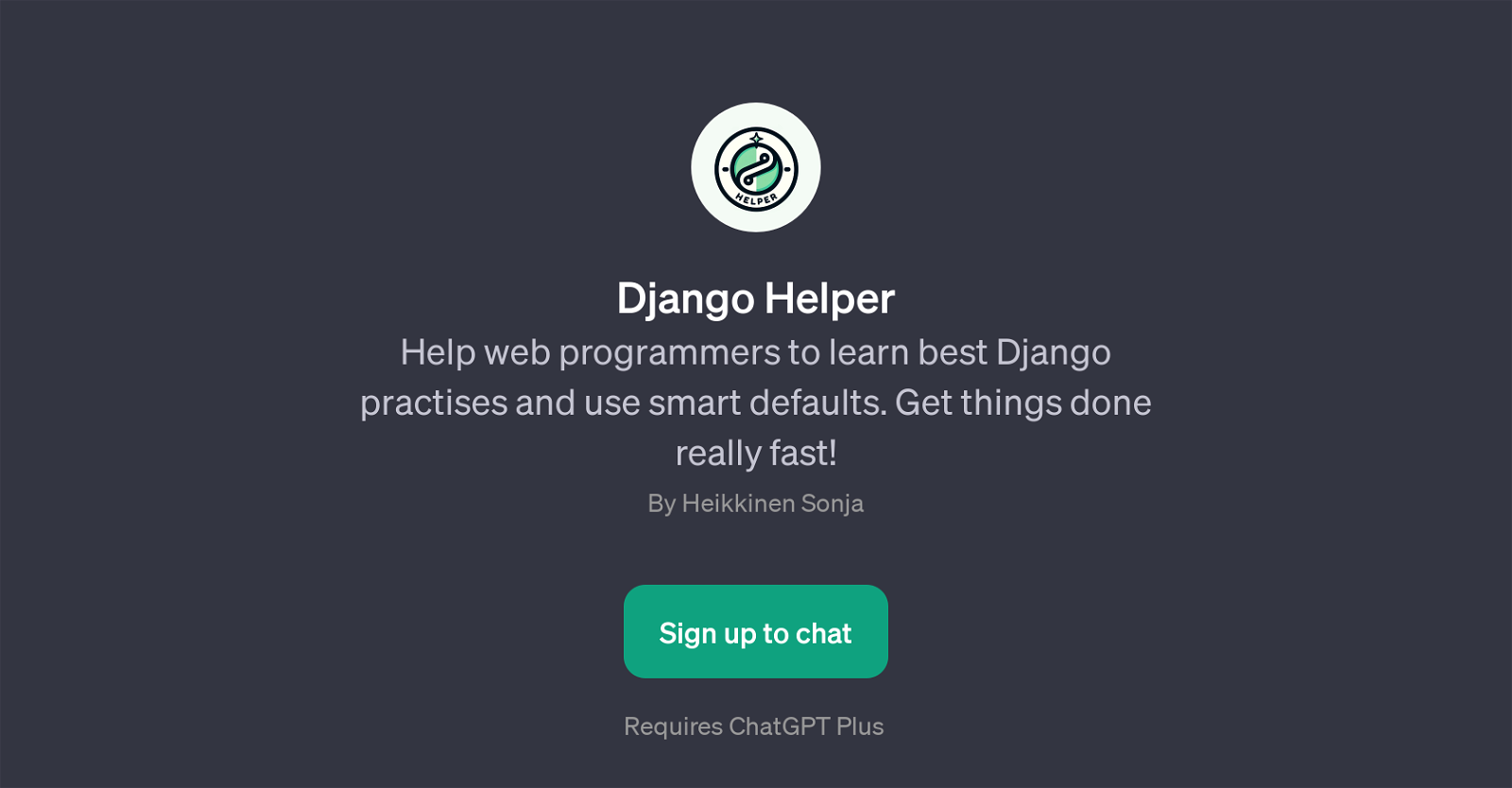 Django Helper website