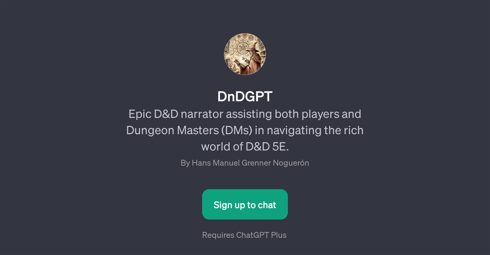DnDGPT website