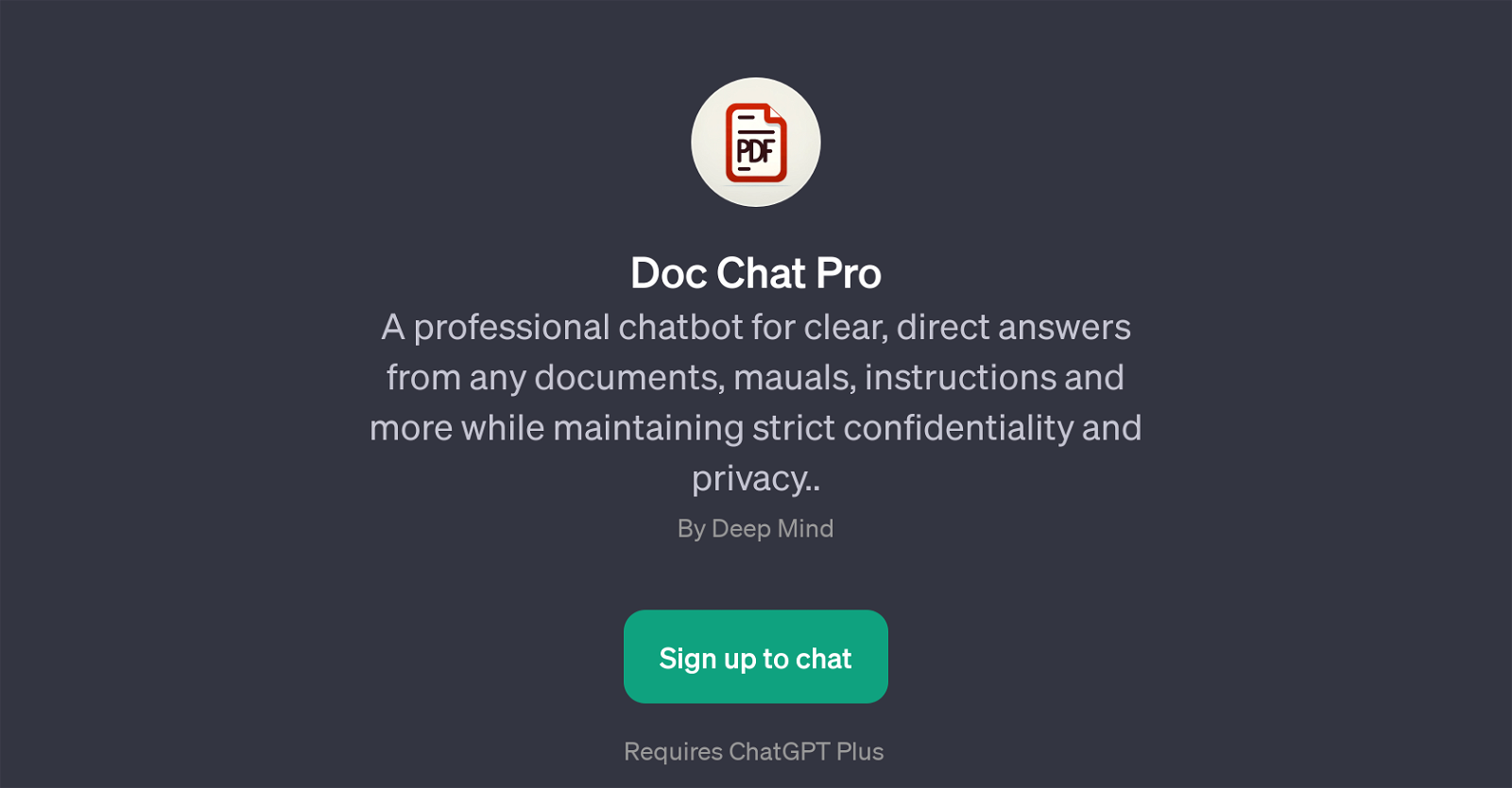 Doc Chat Pro website