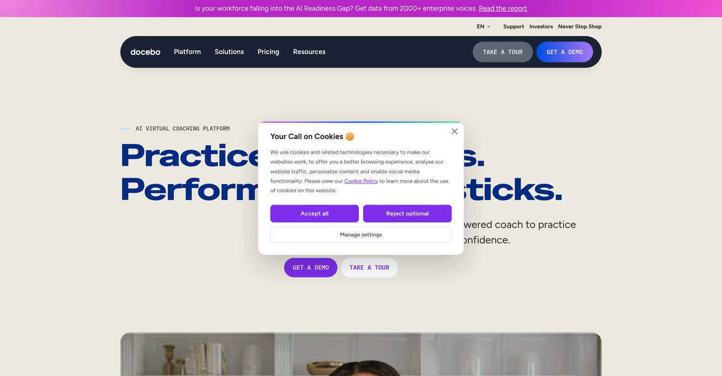 Docebo website