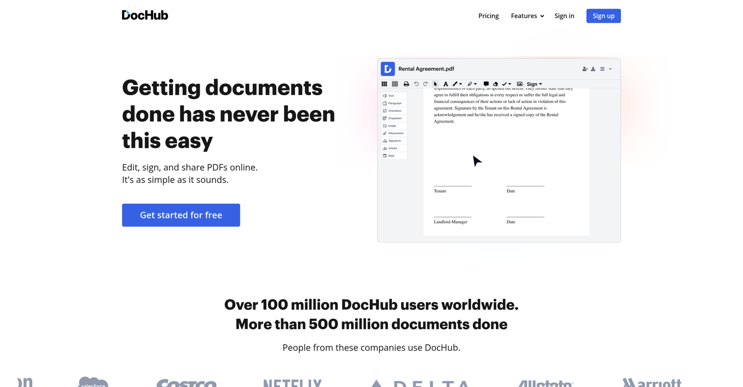 DocHub website
