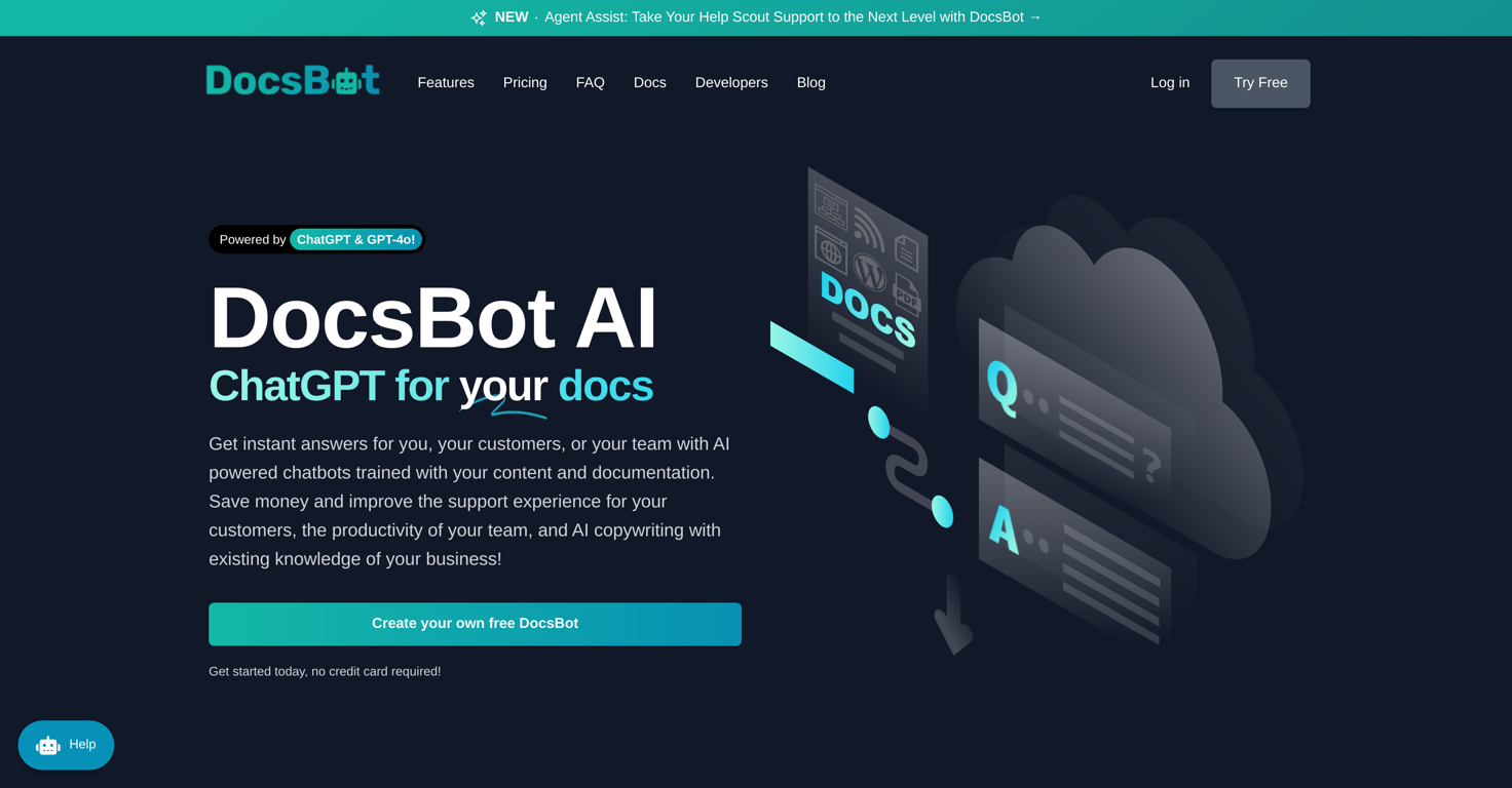 DocsBot  website