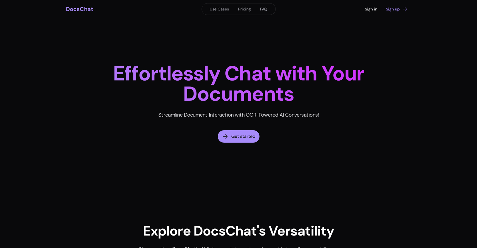 DocsChat website