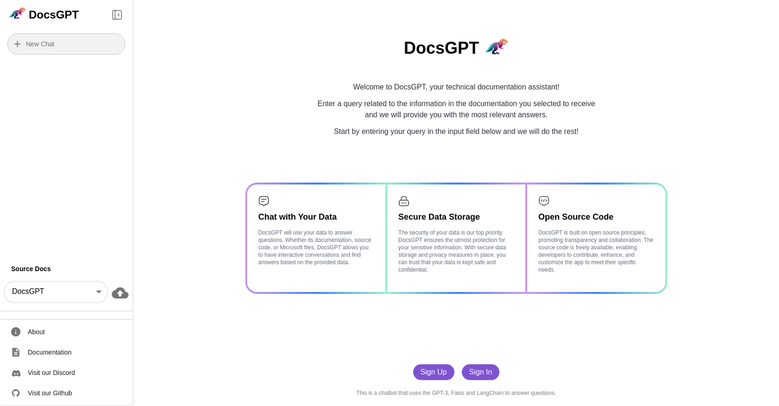 DocsGPT website