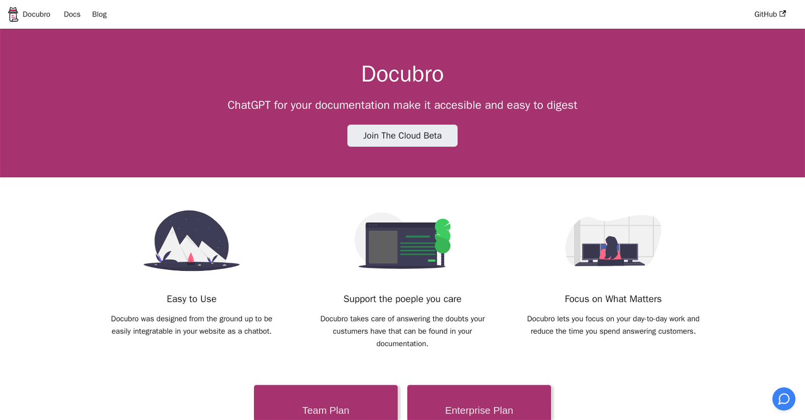 Docubro website