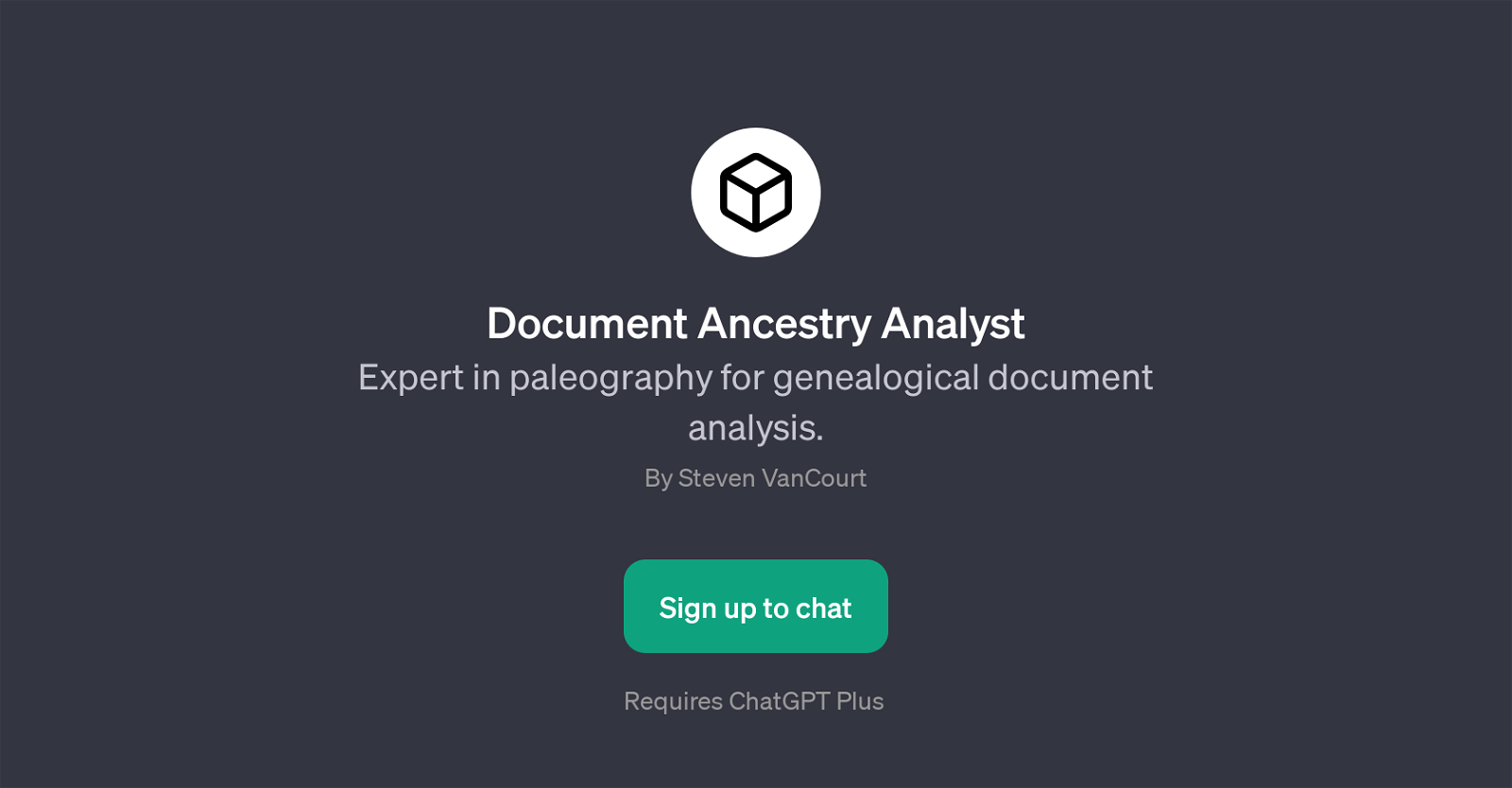 Document Ancestry Analyst website