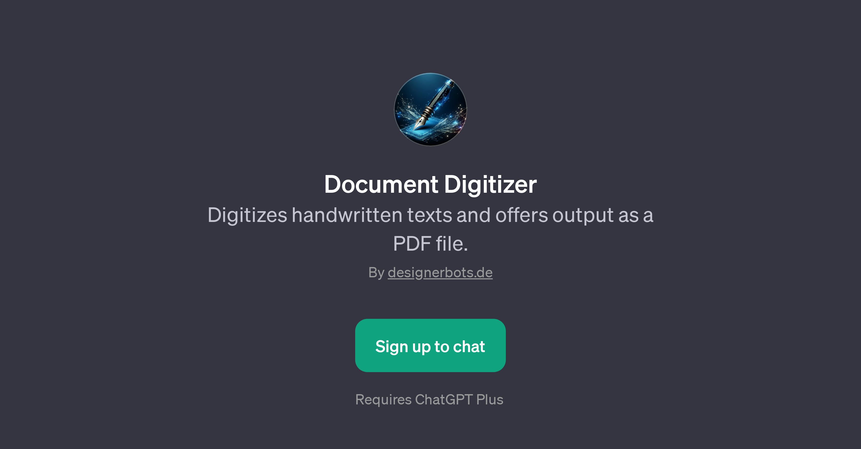 Document Digitizer - Handwritten text digitization - TAAFT