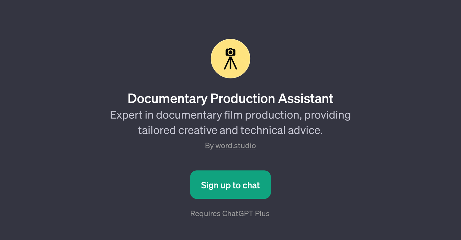 Documentary Production Assistant website
