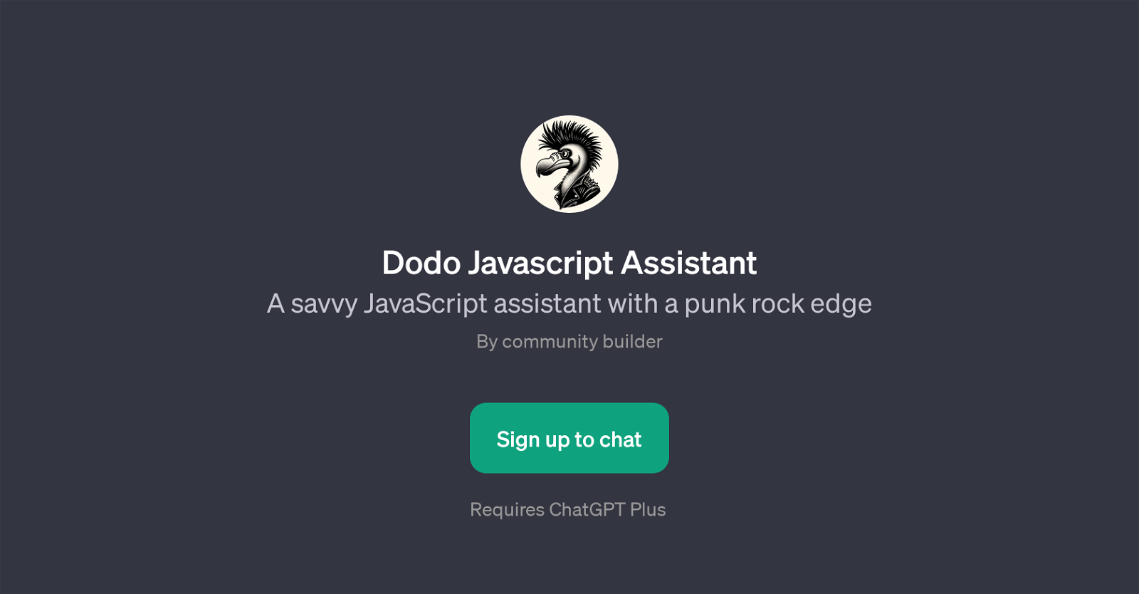 Dodo Javascript Assistant website