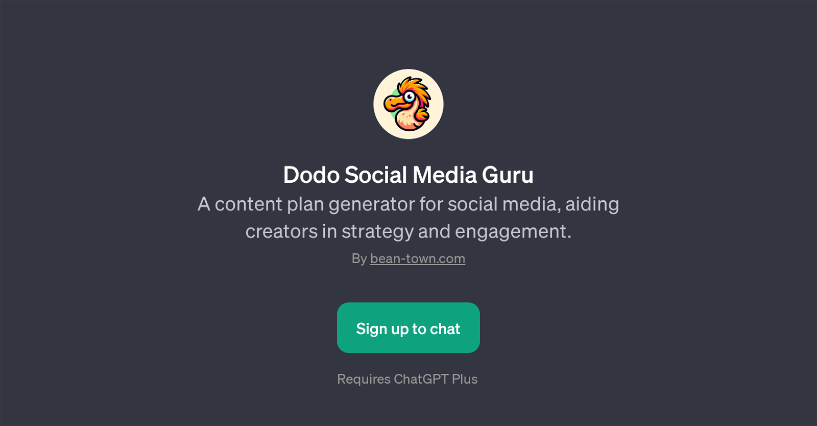 Dodo Social Media Guru website