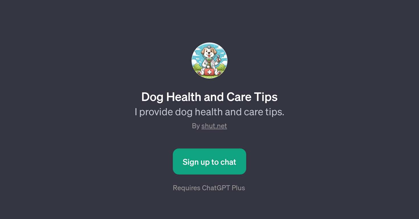 Dog Health and Care Tips website