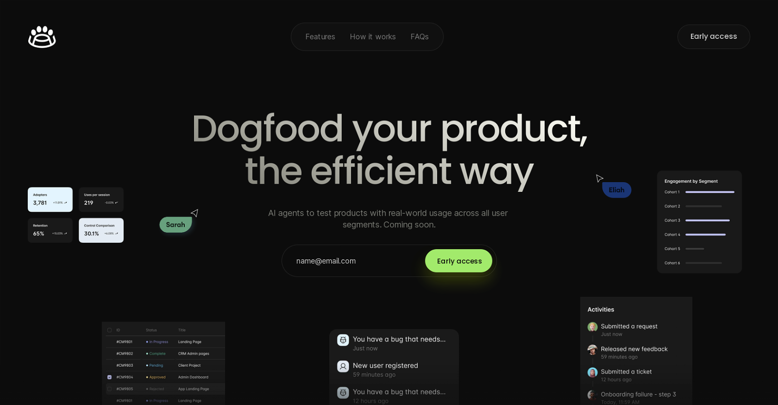 Dogfood website