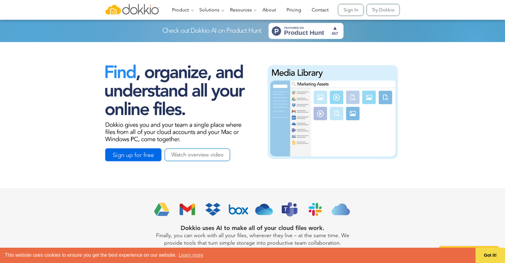 Dokkio website