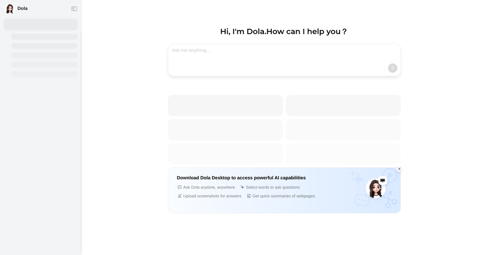 Dola AI website