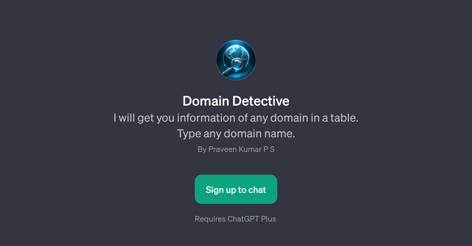 Domain Detective website