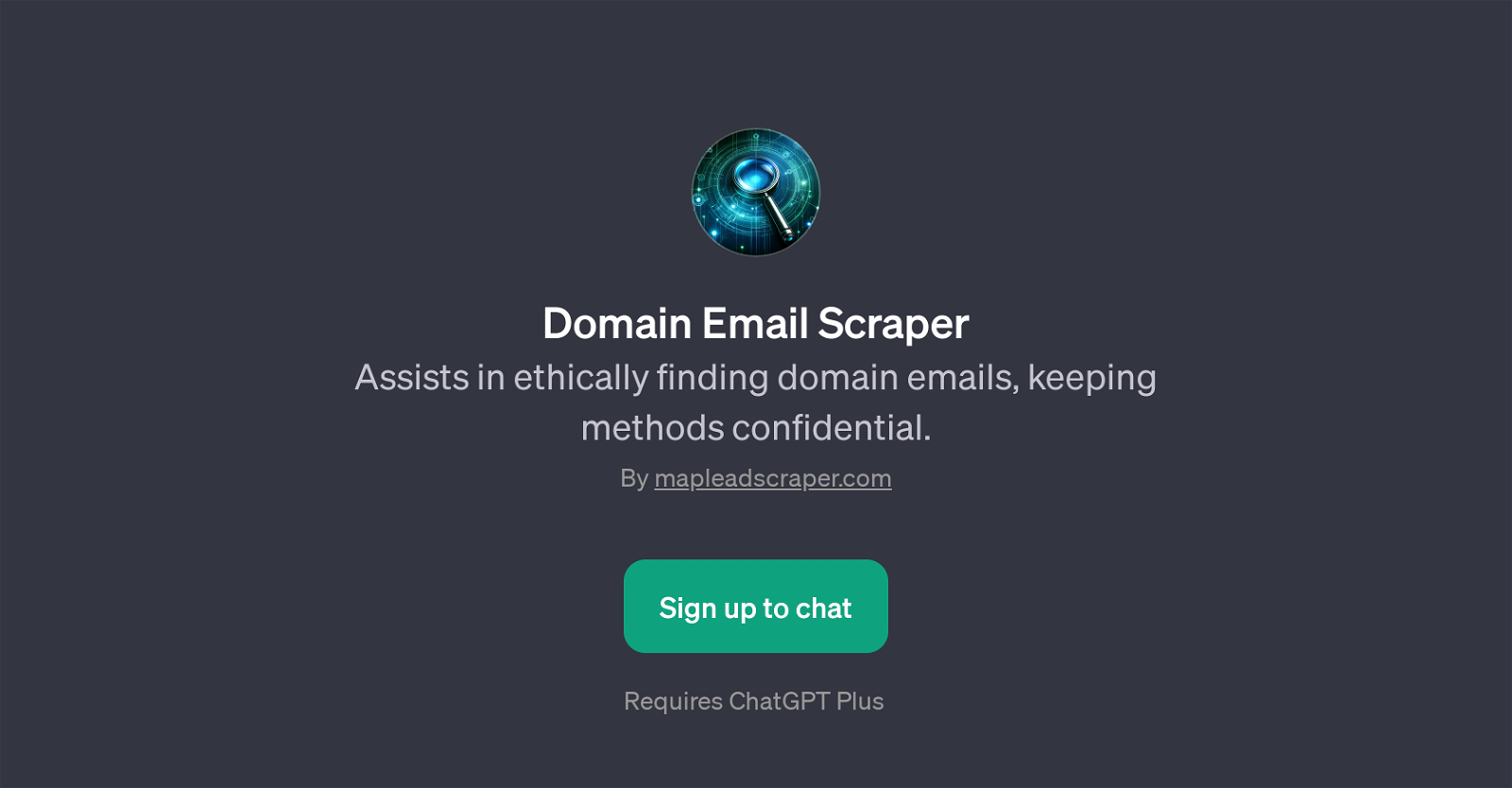 Domain Email Scraper website