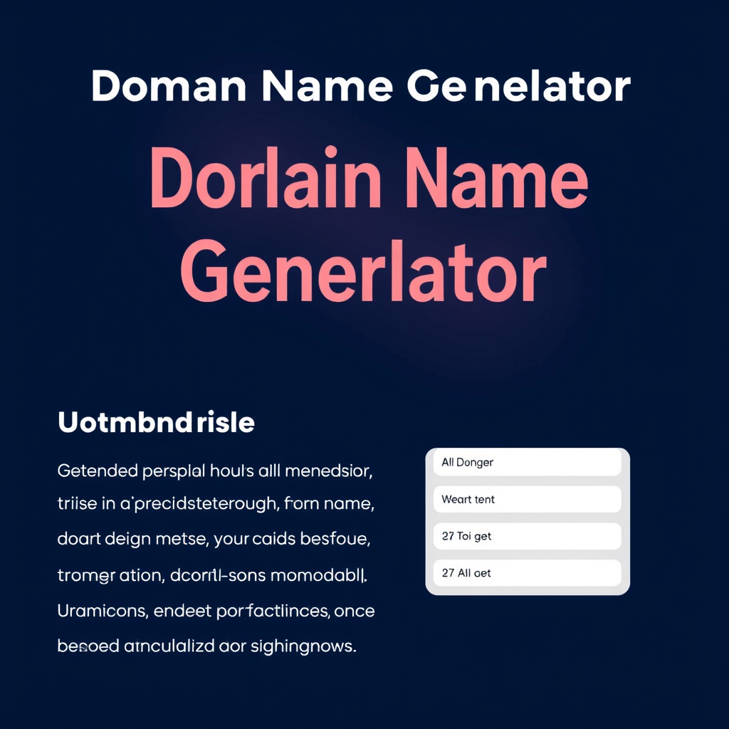 Domain Name Generator From.ai - (Free, No Signup AI Tool)