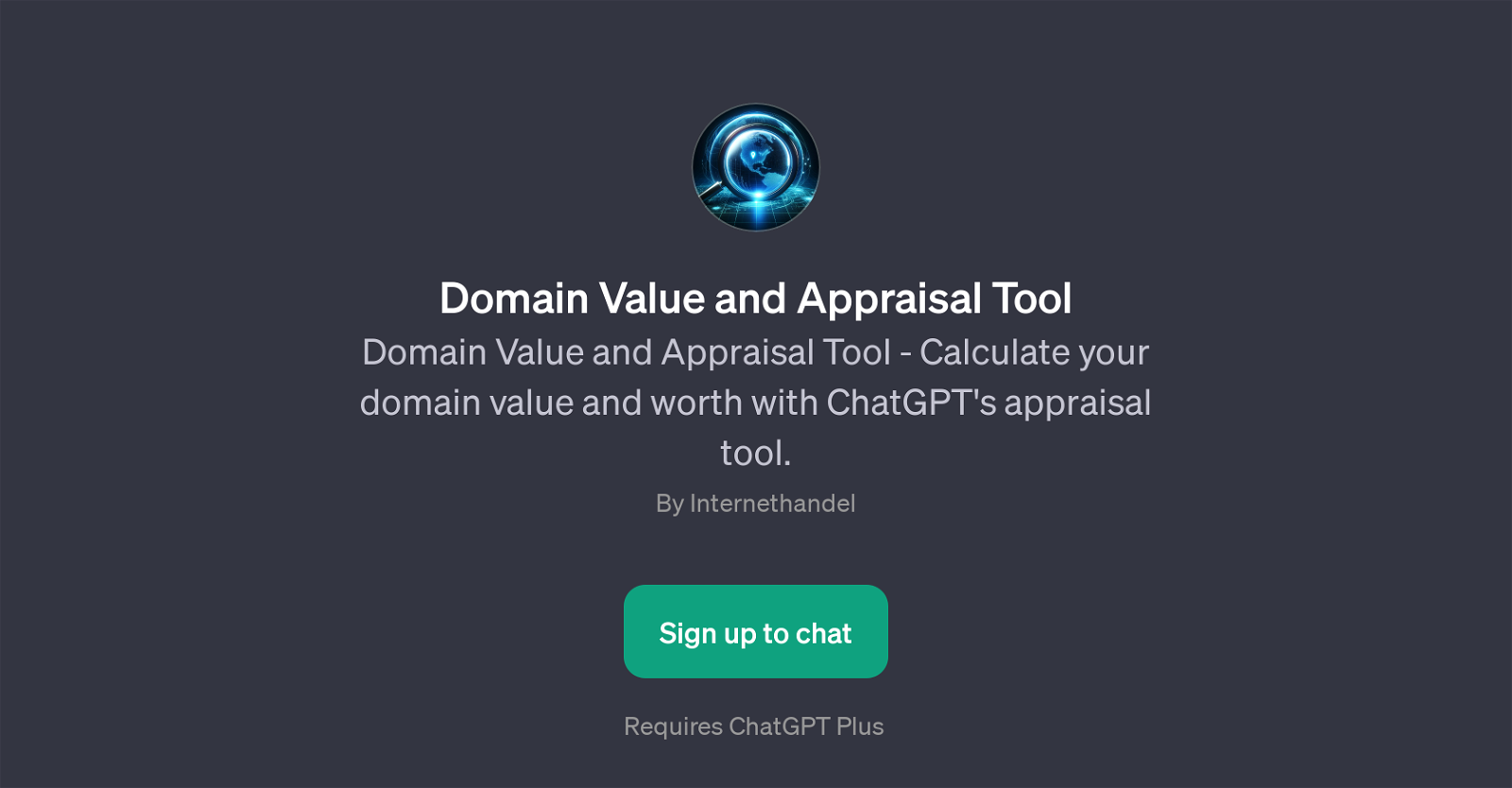 Domain Value and Appraisal Tool website