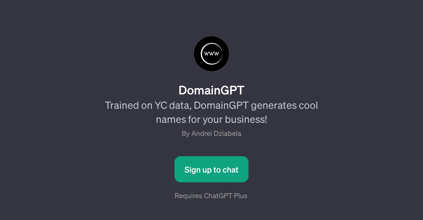 DomainGPT website
