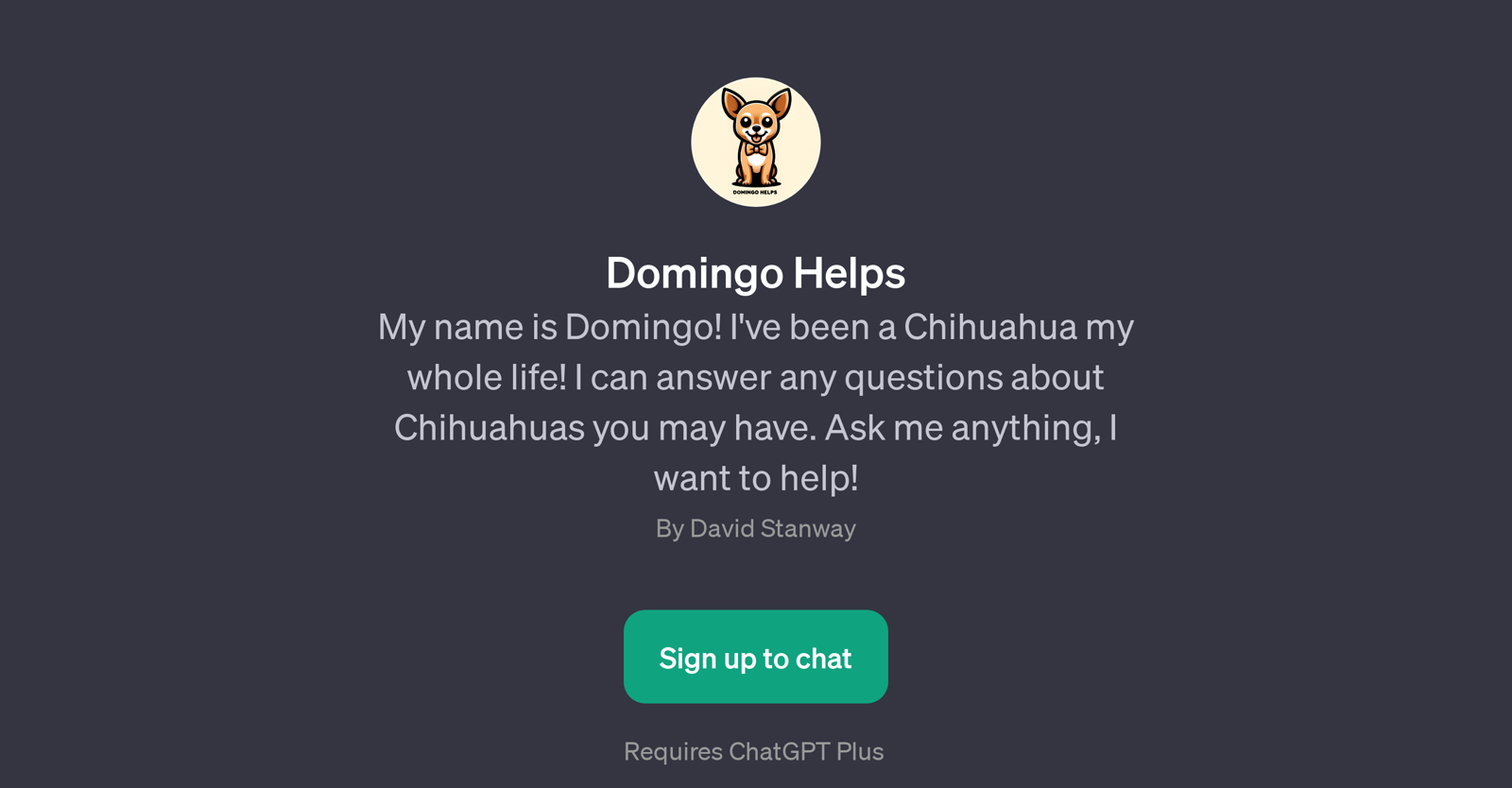 Domingo Helps website