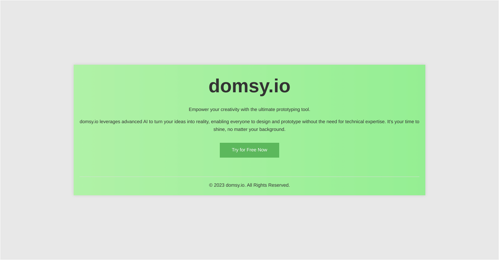 DOMSY.IO website