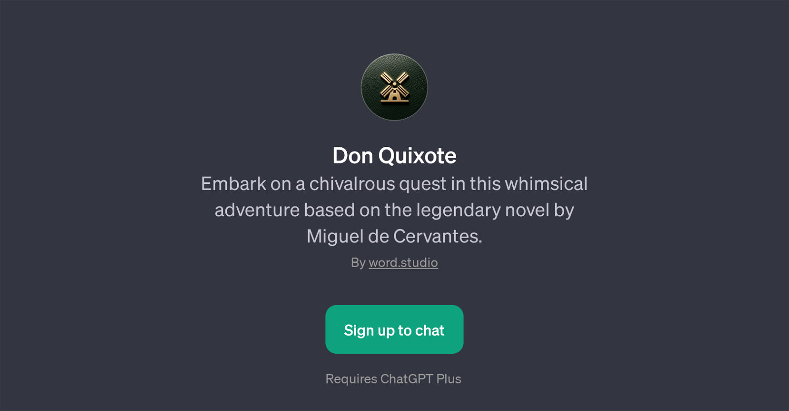 Don Quixote website