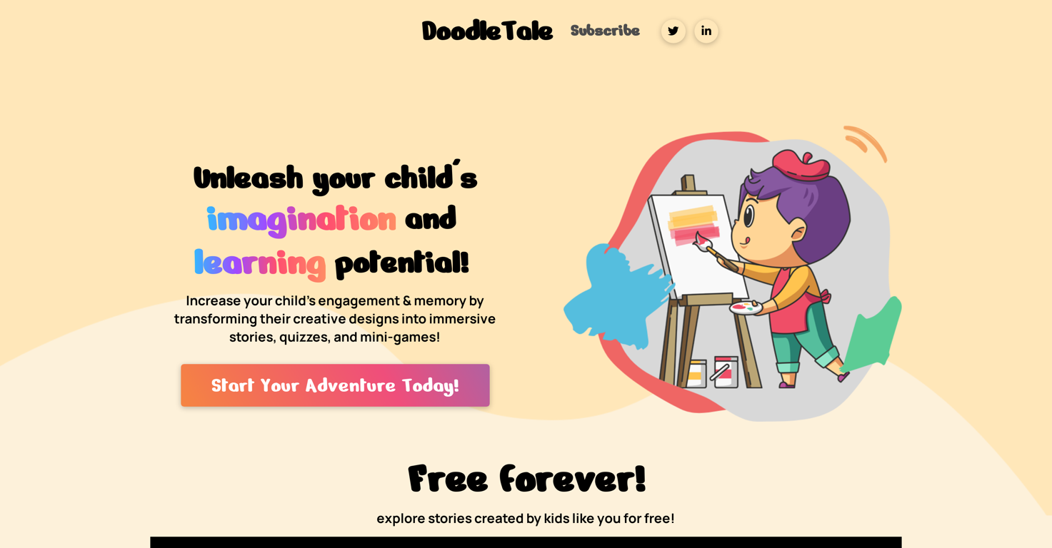 Doodle Tale website