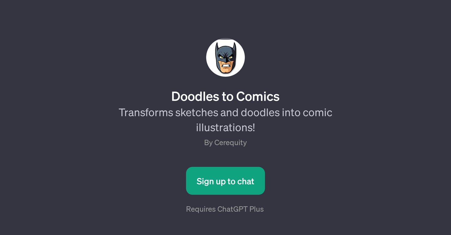 Doodles to Comics website