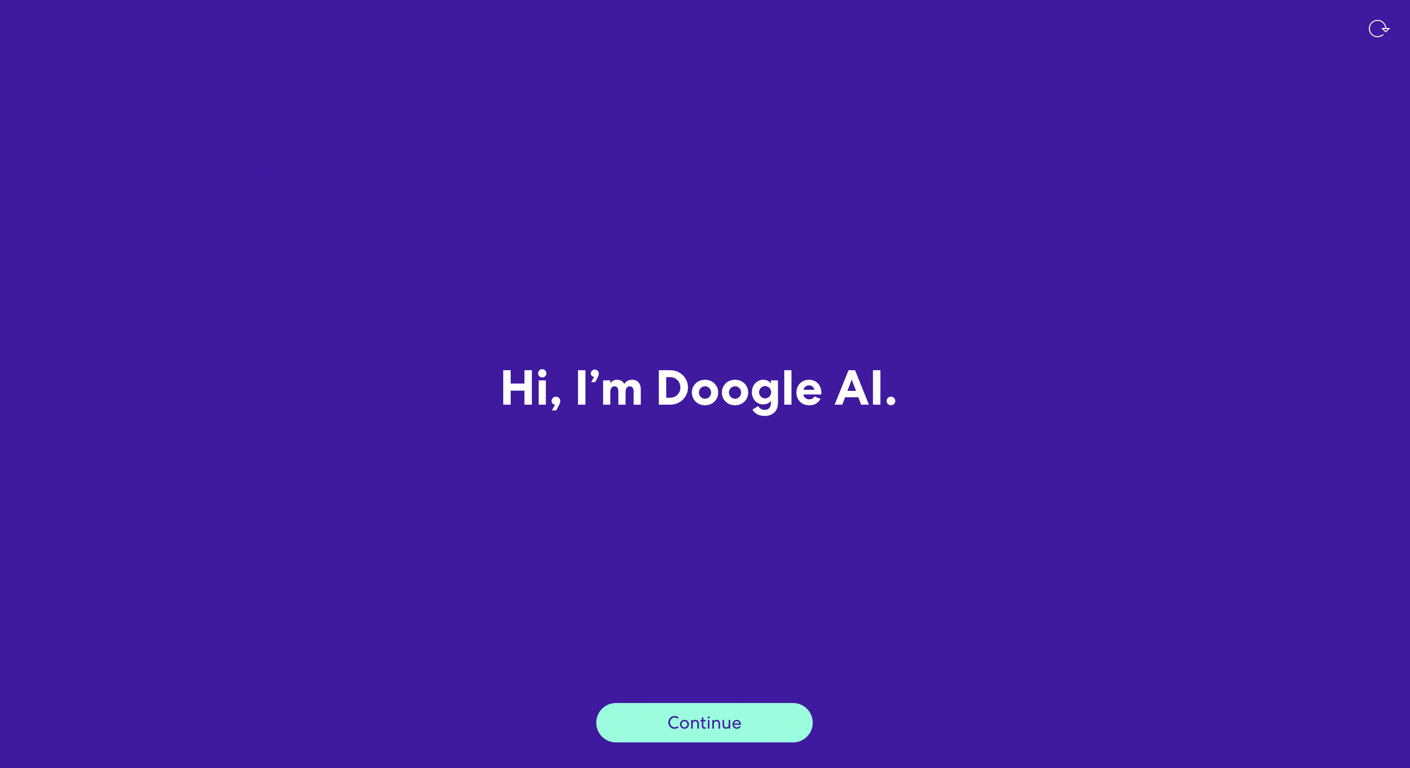 Doogle AI website