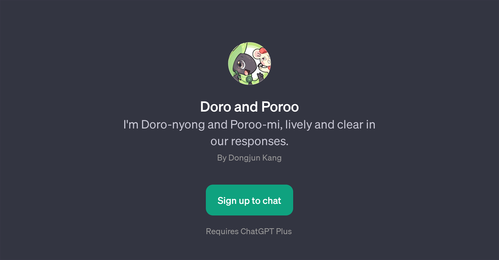 Doro and Poroo website
