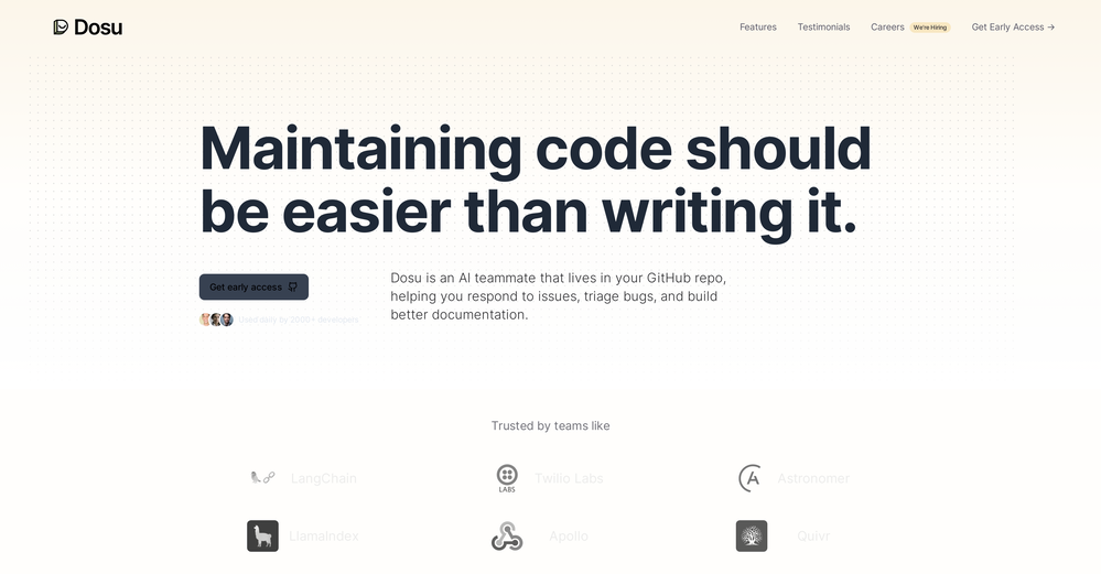 Dosu website
