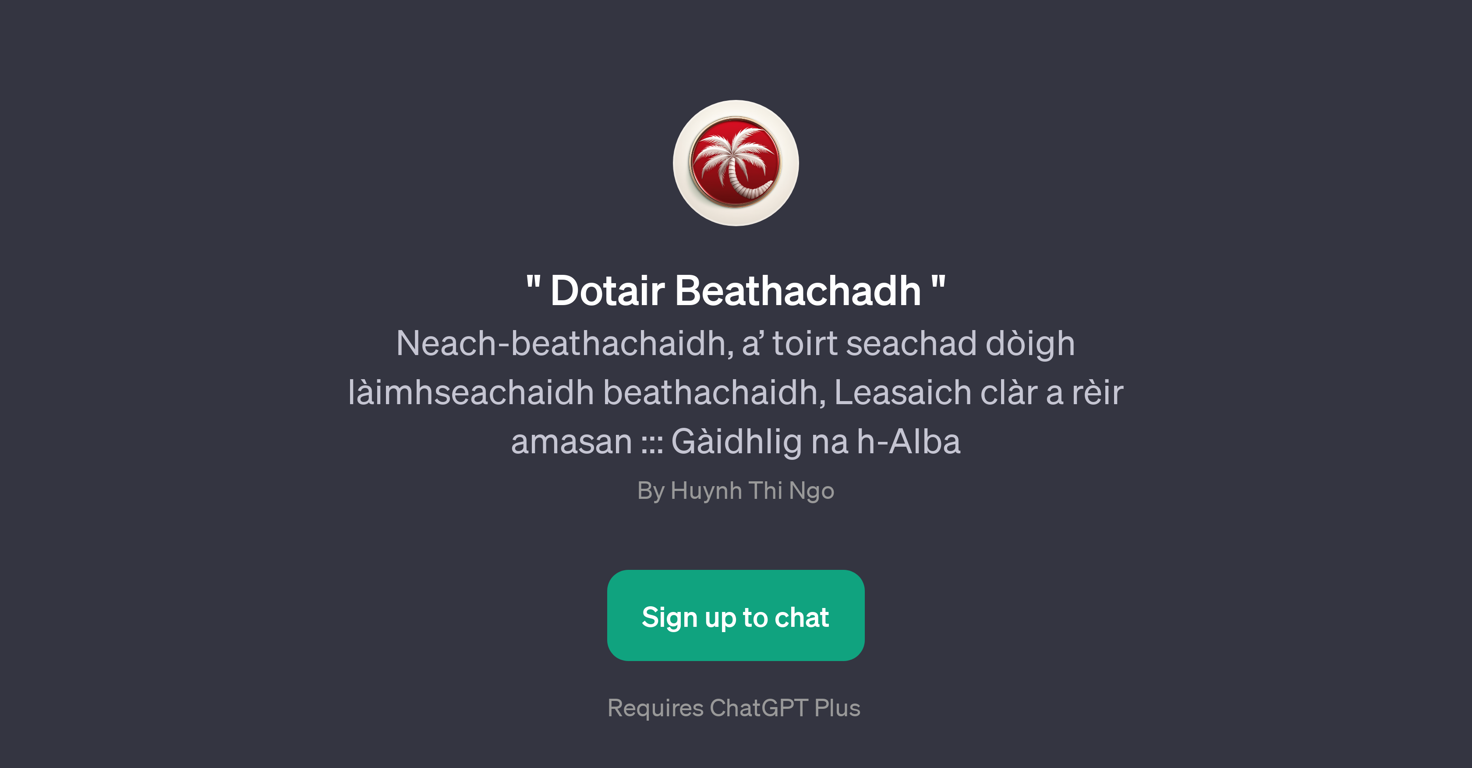 Dotair Beathachadh website