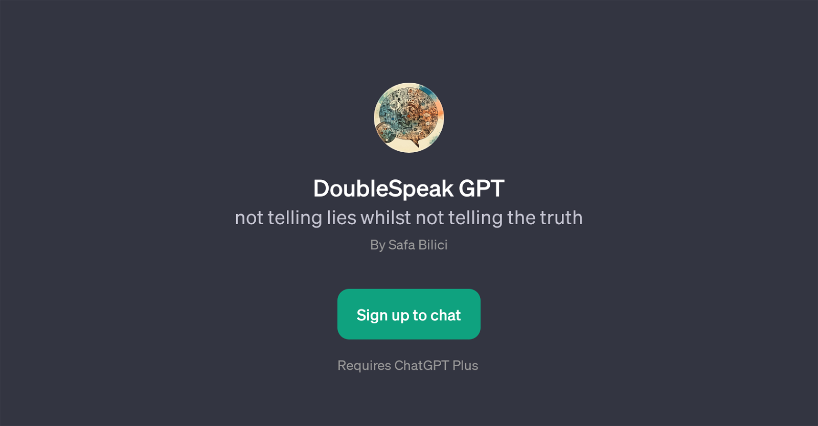 DoubleSpeak GPT website