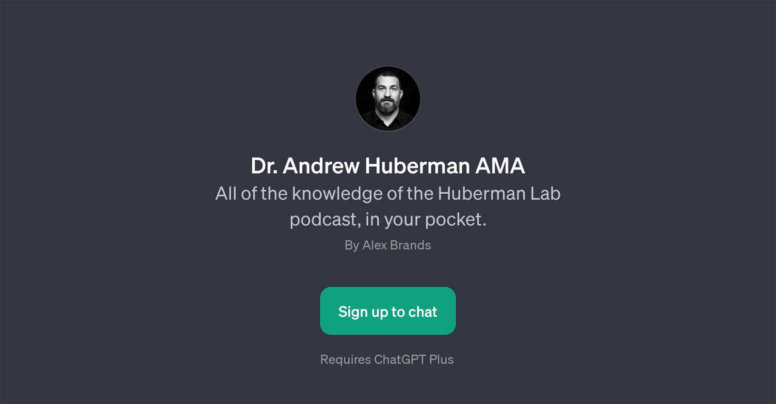 Dr. Andrew Huberman AMA website