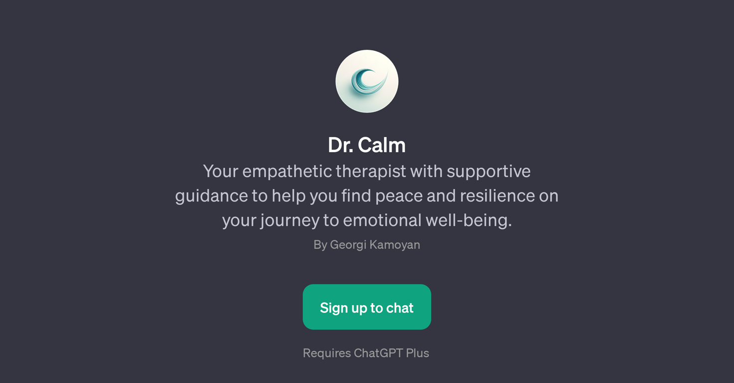 Dr. Calm website