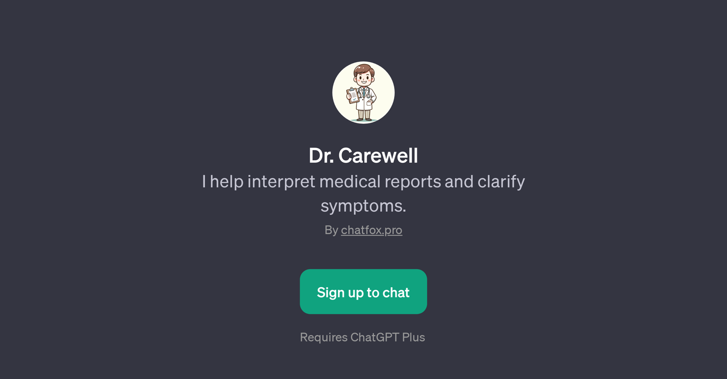Dr. Carewell website