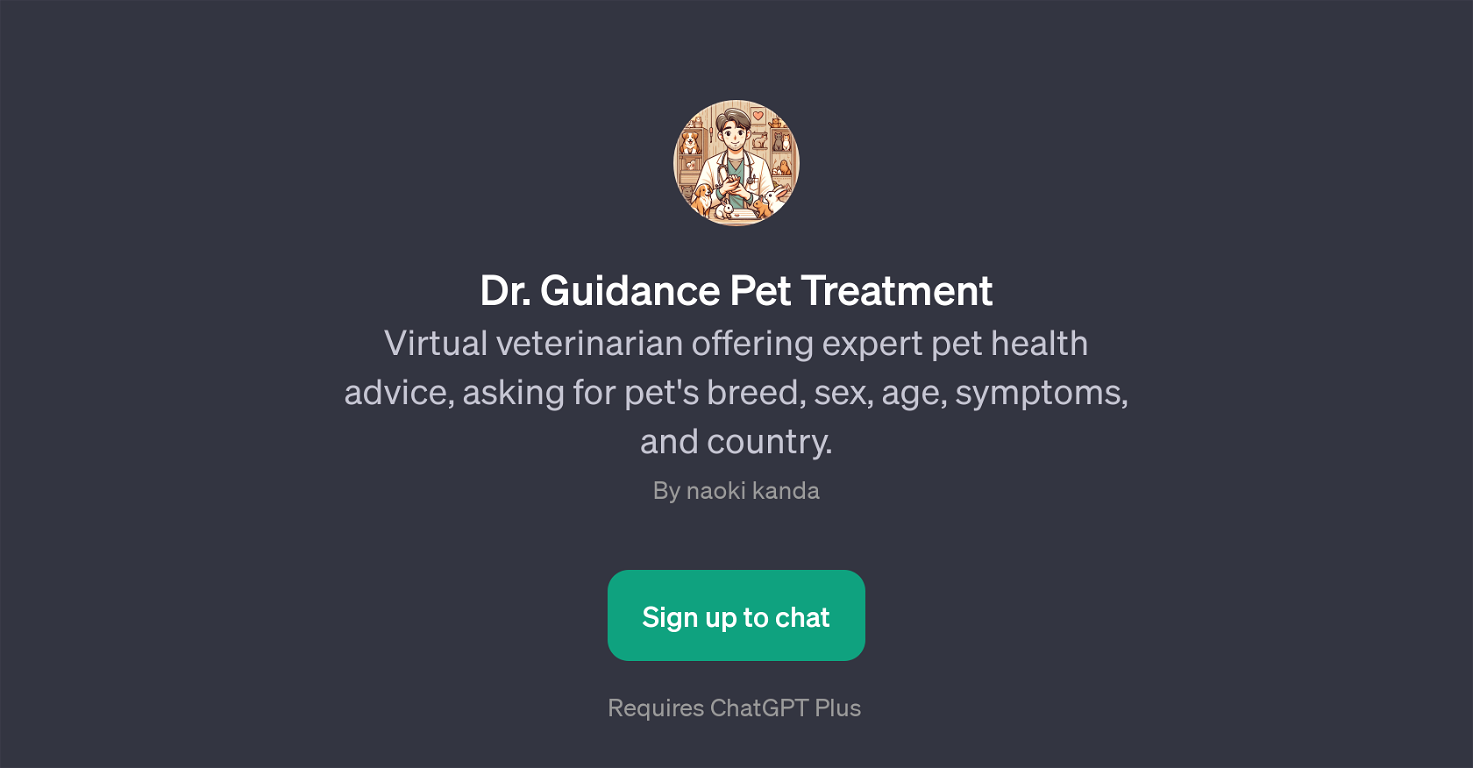 Dr. Guidance Pet Treatment website