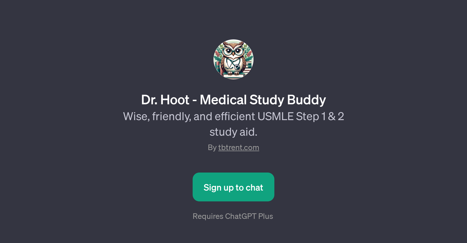 Dr. Hoot - Medical Study Buddy website