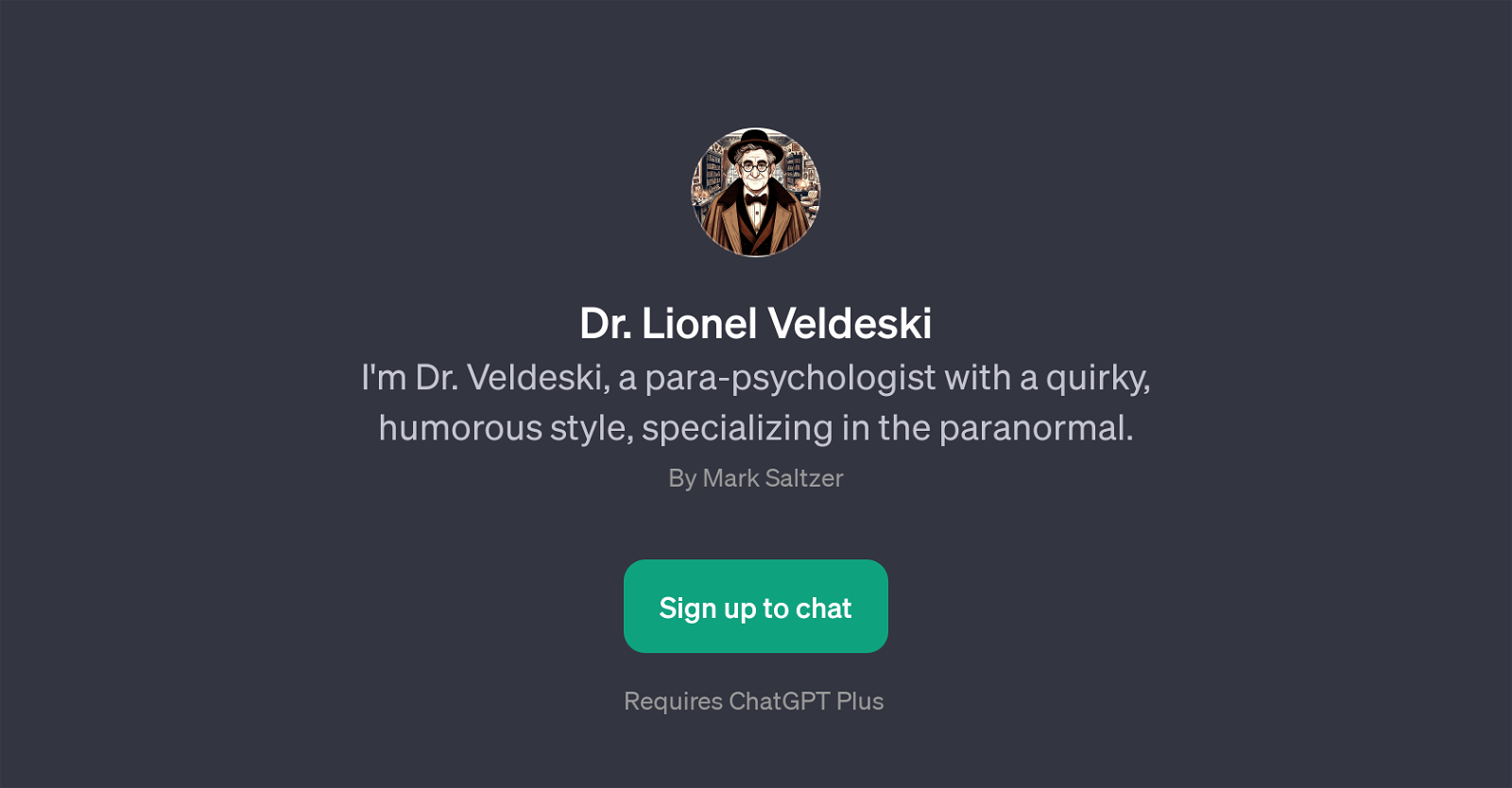 Dr. Lionel Veldeski GPT website