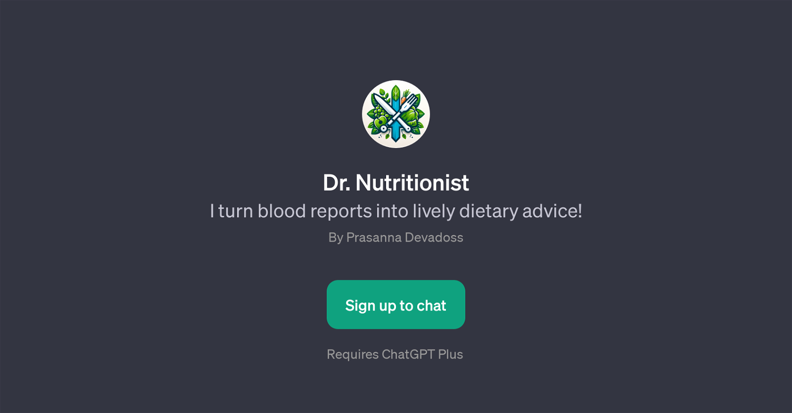 Dr. Nutritionist website