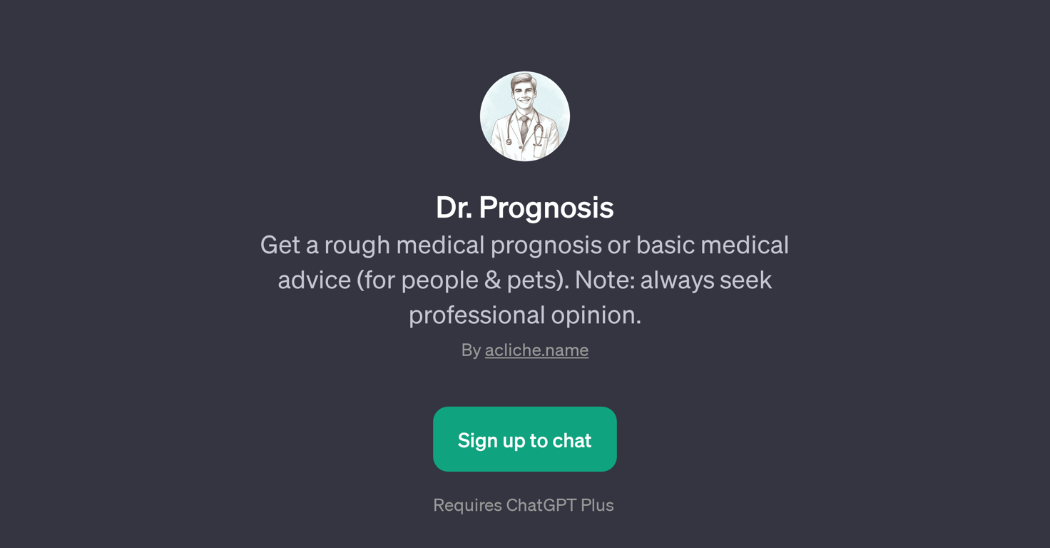 Dr. Prognosis website